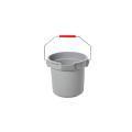 Bucket with Handle and Spout 14L, Plastic, Gray, Rugged, Heavy Duty